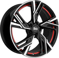 MAM RS5 black front polish red inside Alufelge 7x16 Zoll ET38 LK 5x108 ML72.6