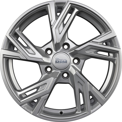 MAM RS5 silver painted Alufelge 7x16 Zoll ET35 LK 5x120 ML72.6 – Bild 3