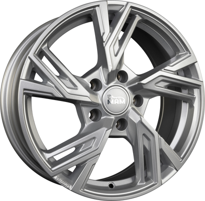 MAM RS5 silver painted Alufelge 7x16 Zoll ET35 LK 5x120 ML72.6 – Bild 4