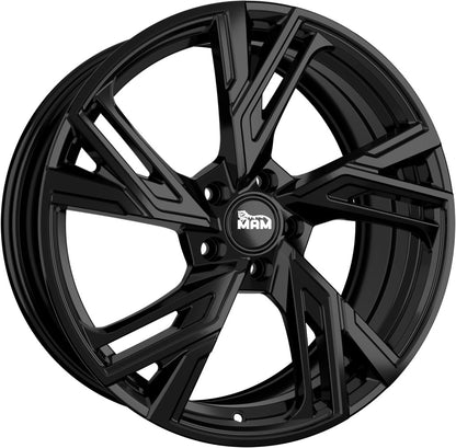 MAM RS5 black painted 7.5x17 ET45 - LK5/108 ML72.6