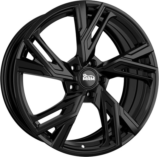 MAM RS5 black painted 7.5x17 ET38 - LK5/112 ML66.6