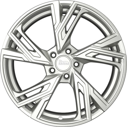 MAM RS5 silver painted 7.5x17 ET38 - LK5/112 ML66.6
