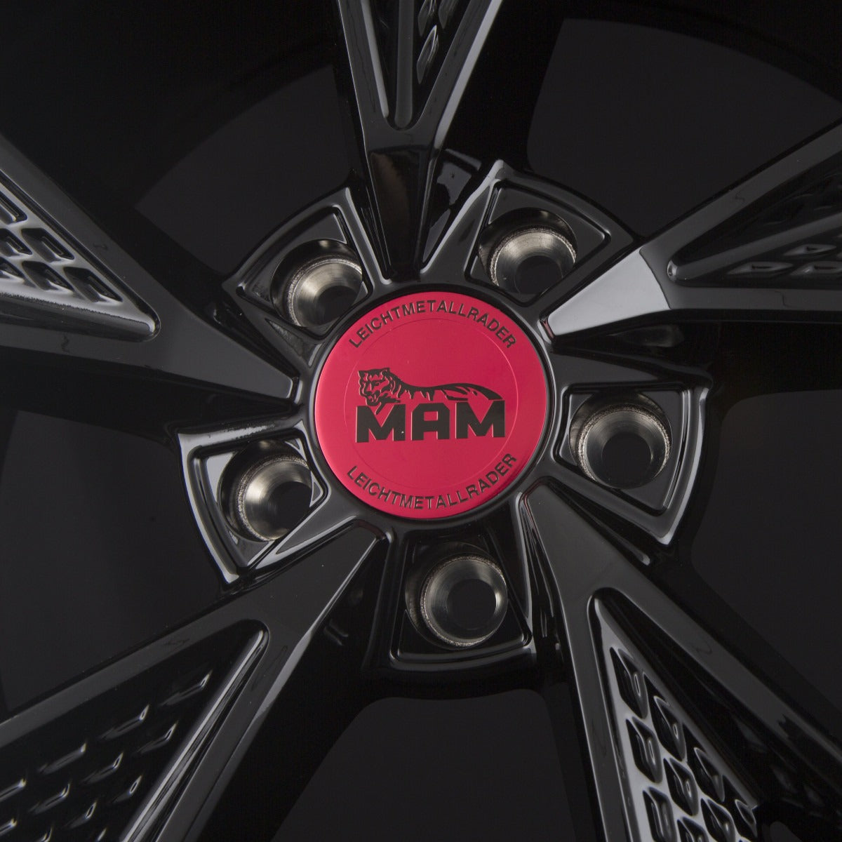 MAM RS6 black painted Alufelge 7.5x17 Zoll ET40 LK 5x114.3 ML72.6 – Bild 6