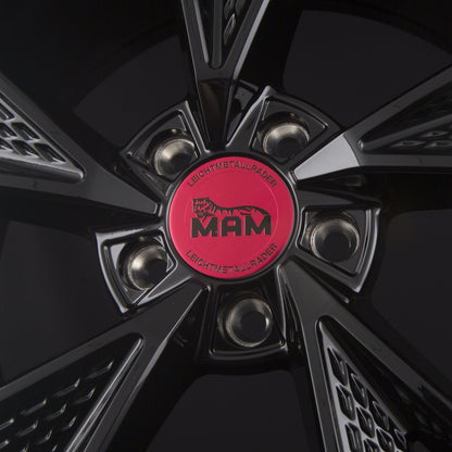 MAM RS6 black painted Alufelge 7.5x17 Zoll ET40 LK 5x114.3 ML72.6 – Bild 6