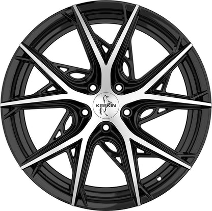 Keskin KT24 Thunder black front polish 8.5x19 ET40 - LK5/108 ML72.6