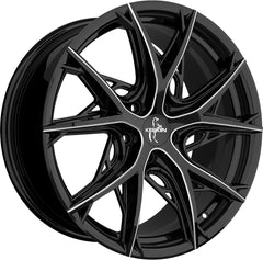 Keskin KT24 Thunder black secret diamond Alufelge 8.5x19 Zoll ET40 LK 5x108 ML72.6