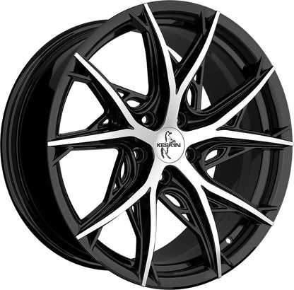 Keskin KT24C Thunder black front polish 8.5x19 ET30 - LK5/112 ML66.6