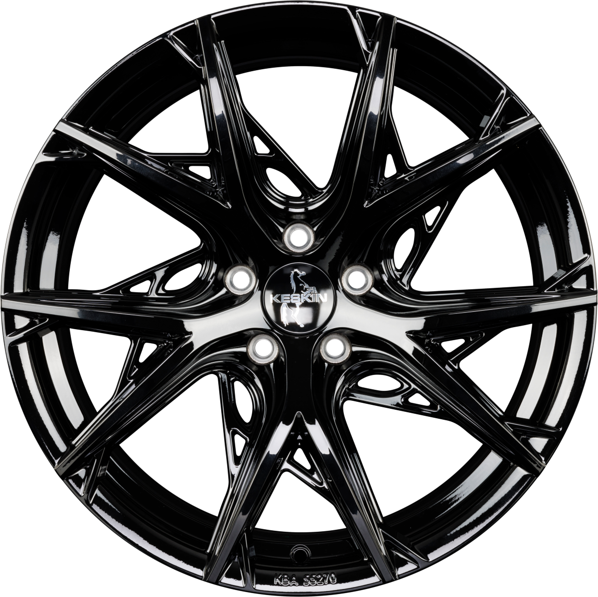 Keskin KT24C Thunder black painted Alufelge 8.5x19 Zoll ET30 LK 5x112 ML66.6 – Bild 3