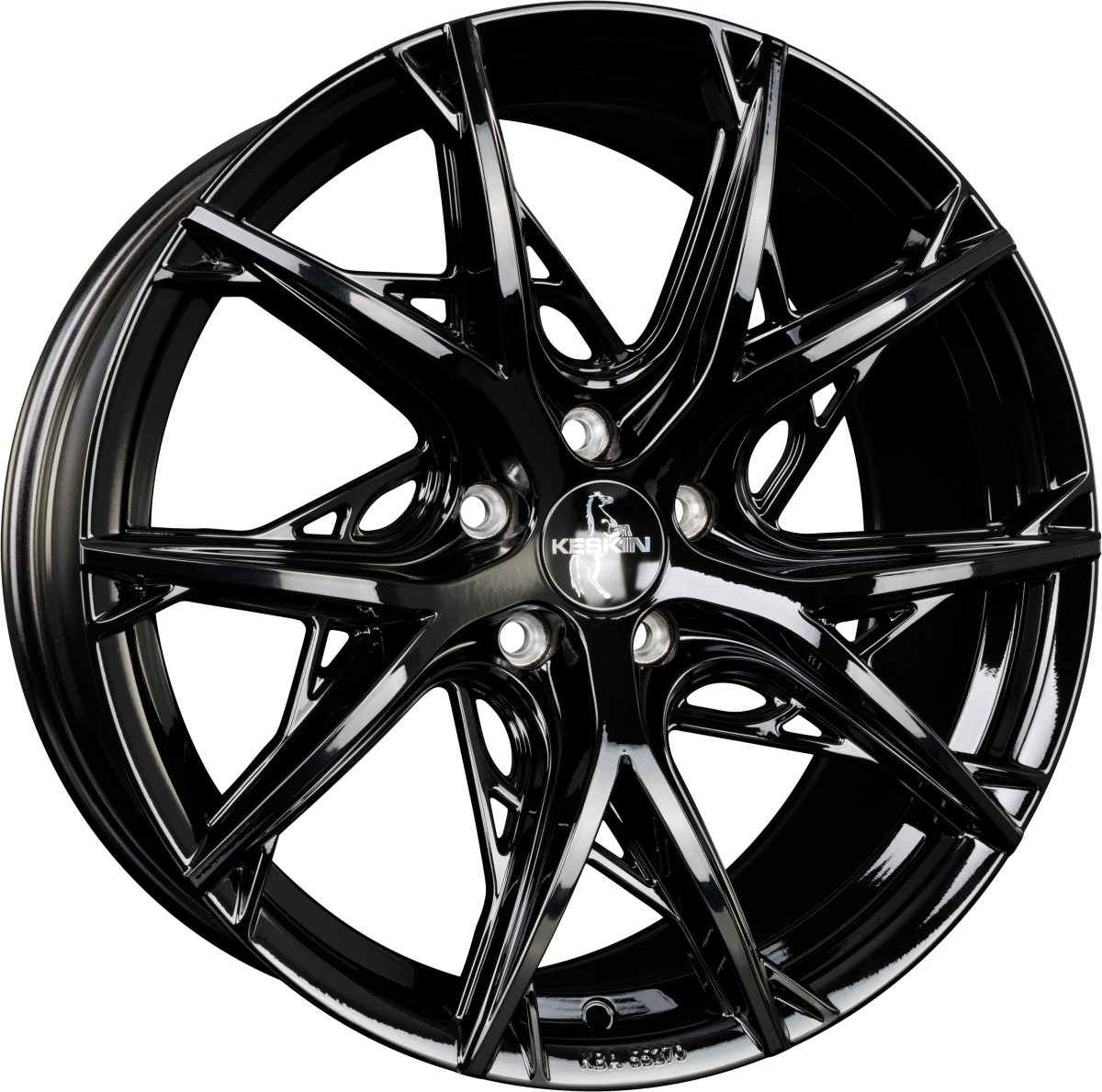 Keskin KT24C Thunder black painted Alufelge 8.5x19 Zoll ET30 LK 5x112 ML66.6 – Bild 4