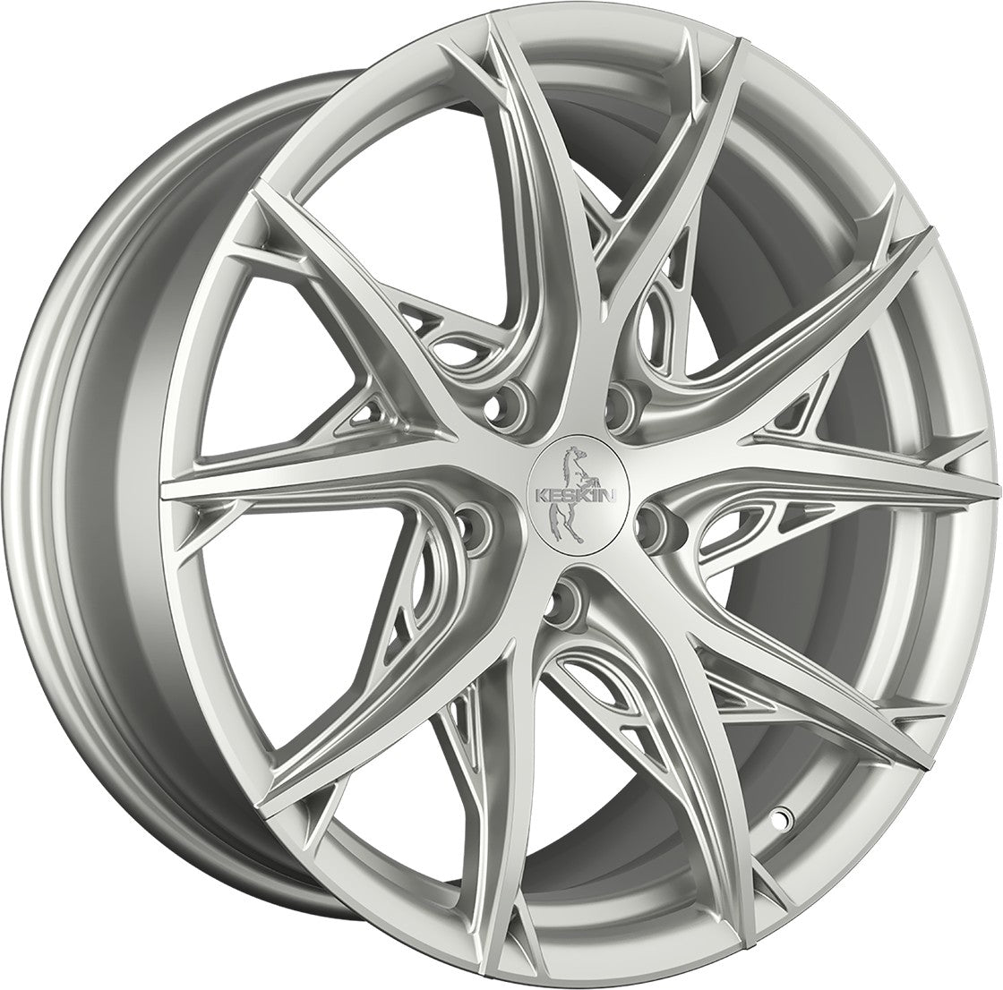 Keskin KT24C Thunder silver painted 8.5x19 ET30 - LK5/112 ML66.6