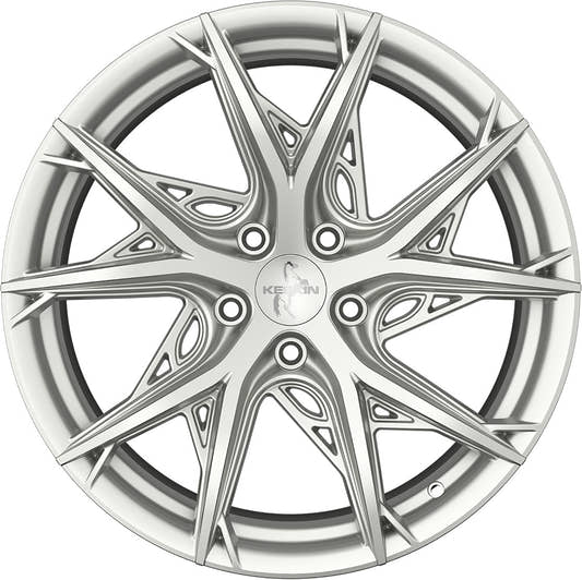 Keskin KT24C Thunder silver painted Alufelge 8.5x19 Zoll ET30 LK 5x112 ML66.6 – Bild 2