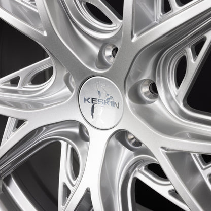 Keskin KT24C Thunder silver painted Alufelge 8.5x19 Zoll ET30 LK 5x112 ML66.6 – Bild 5