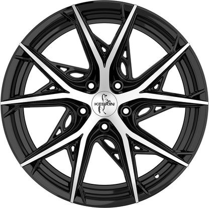 Keskin KT24C Thunder black front polish 8.5x19 ET35 - LK5/114.3 ML72.6