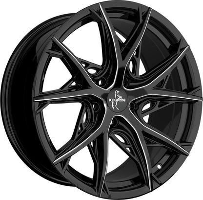 Keskin KT24C Thunder black secret diamond 8.5x19 ET35 - LK5/114.3 ML72.6