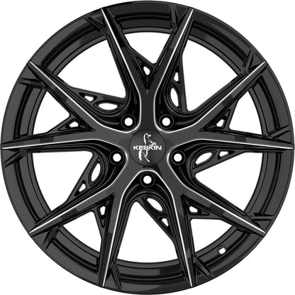 Keskin KT24C Thunder black secret diamond 8.5x19 ET35 - LK5/114.3 ML72.6