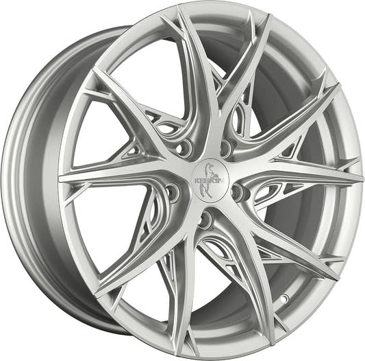Keskin KT24C Thunder silver painted Alufelge 8.5x19 Zoll ET35 LK 5x114.3 ML72.6