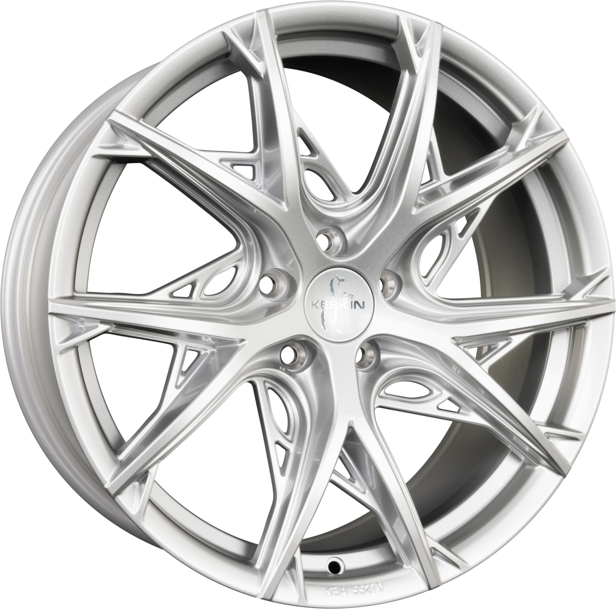 Keskin KT24C Thunder silver painted Alufelge 8.5x19 Zoll ET35 LK 5x114.3 ML72.6 – Bild 4