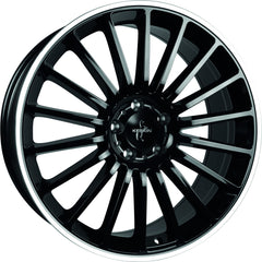 Keskin KT15 Speed black lip polish Alufelge 7x16 Zoll ET20 LK 4x108 ML65.1