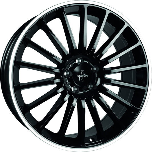 Keskin KT15 Speed black lip polish 7x16 ET38 - LK5/100 ML63.4
