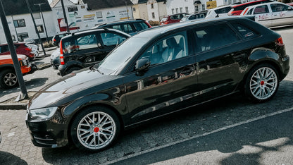 MAM RS4 matt silver painted 7x16 ET35 - LK4/100 ML63.4