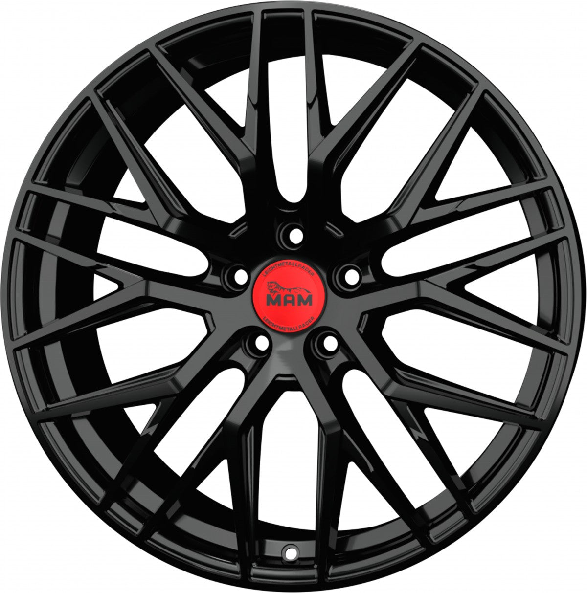 MAM RS4 black painted Alufelge 7x16 Zoll ET38 LK 5x100 ML63.4 – Bild 5