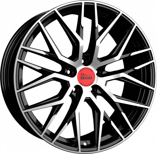 MAM RS4 black front polish 7x16 ET40 - LK5/108 ML72.6
