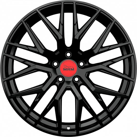 MAM RS4 black painted Alufelge 7x16 Zoll ET40 LK 5x108 ML72.6 – Bild 2