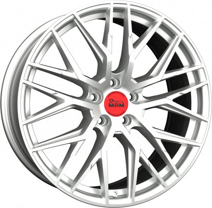 MAM RS4 matt silver painted Alufelge 7x16 Zoll ET38 LK 5x112 ML66.6