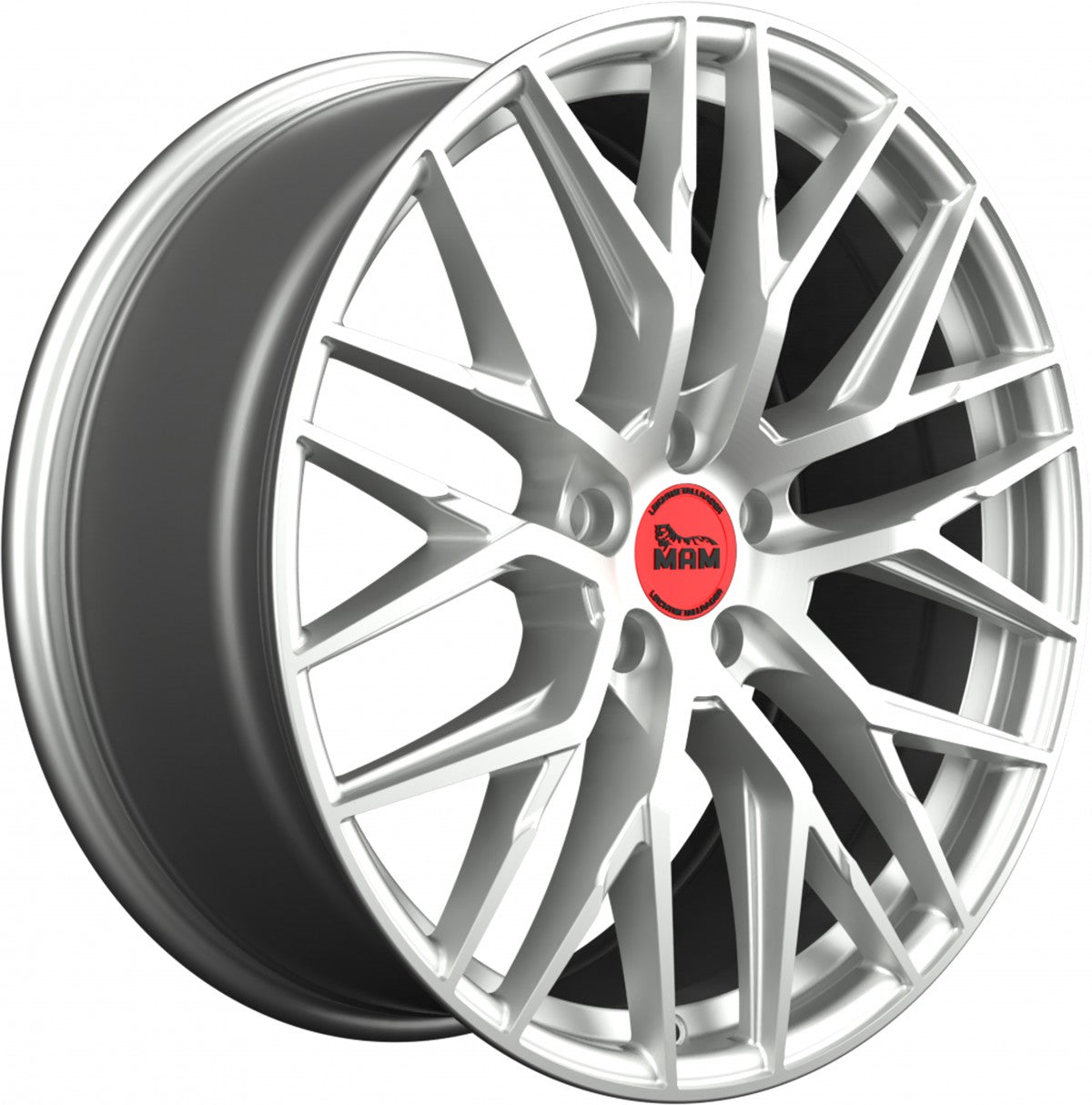 MAM RS4 matt silver painted Alufelge 7x16 Zoll ET38 LK 5x112 ML66.6 – Bild 3