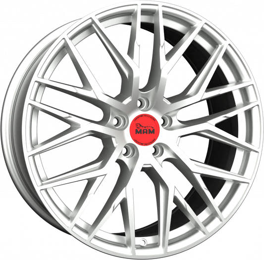 MAM RS4 matt silver painted Alufelge 7x16 Zoll ET35 LK 5x120 ML72.6