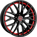 MAM RS4 black painted red inside 7.5x17 ET45 - LK5/112 ML66.6