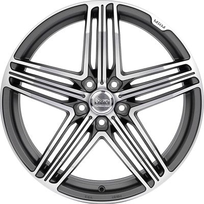 MAM MAM11 titan grey front polish 8x18 ET42 - LK5/112 ML66.5