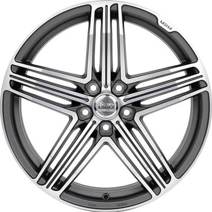 MAM MAM11 titan grey front polish Alufelge 8x18 Zoll ET42 LK 5x112 ML66.5 – Bild 2