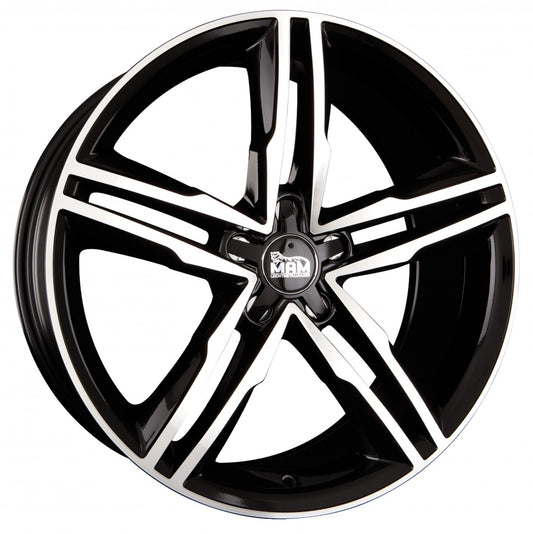 MAM A1 black front polish 8x19 ET42 - LK5/112 ML66.5