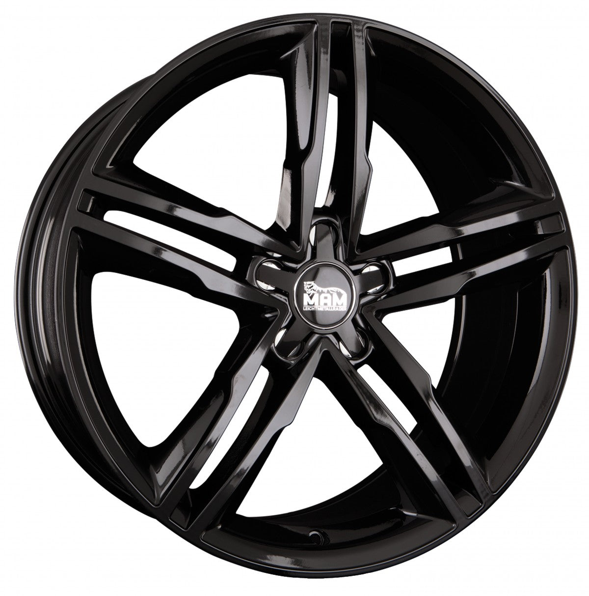 MAM A1 black painted Alufelge 8x19 Zoll ET30 LK 5x112 ML66.5