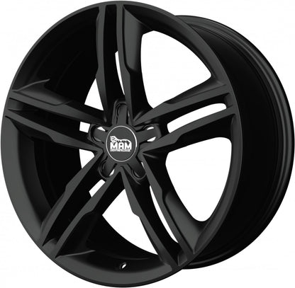 MAM A1 black painted Alufelge 8x19 Zoll ET30 LK 5x112 ML66.5 – Bild 6