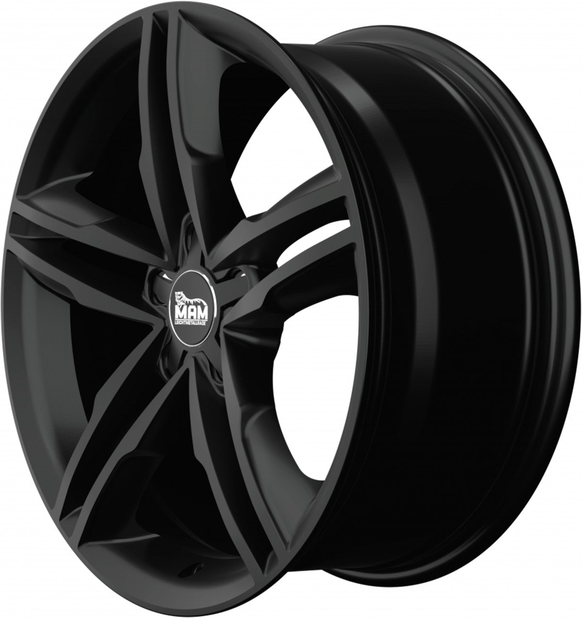MAM A1 black painted Alufelge 8x19 Zoll ET30 LK 5x112 ML66.5 – Bild 7
