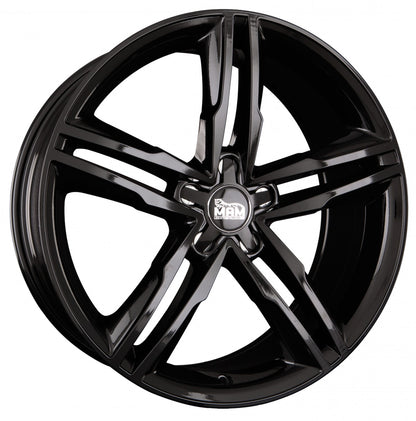 MAM A1 black painted Alufelge 8x18 Zoll ET30 LK 5x112 ML66.5