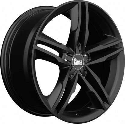 MAM A1 black painted Alufelge 8x18 Zoll ET30 LK 5x112 ML66.5 – Bild 3