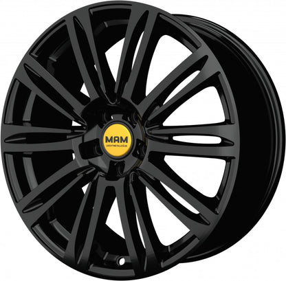 MAM A4 black painted 7x16 ET48 - LK5/112 ML66.6