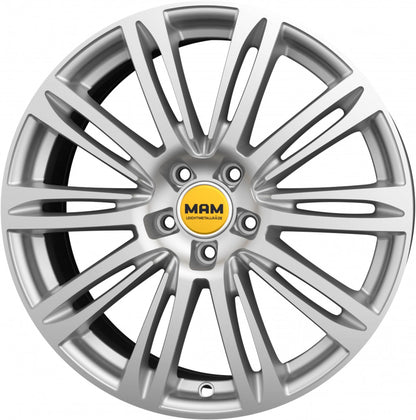 MAM A4 silver painted 7x16 ET48 - LK5/112 ML66.6