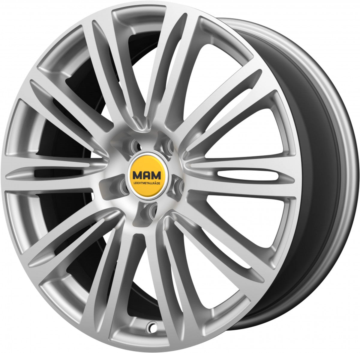 MAM A4 silver painted 7x16 ET38 - LK5/114.3 ML72.6