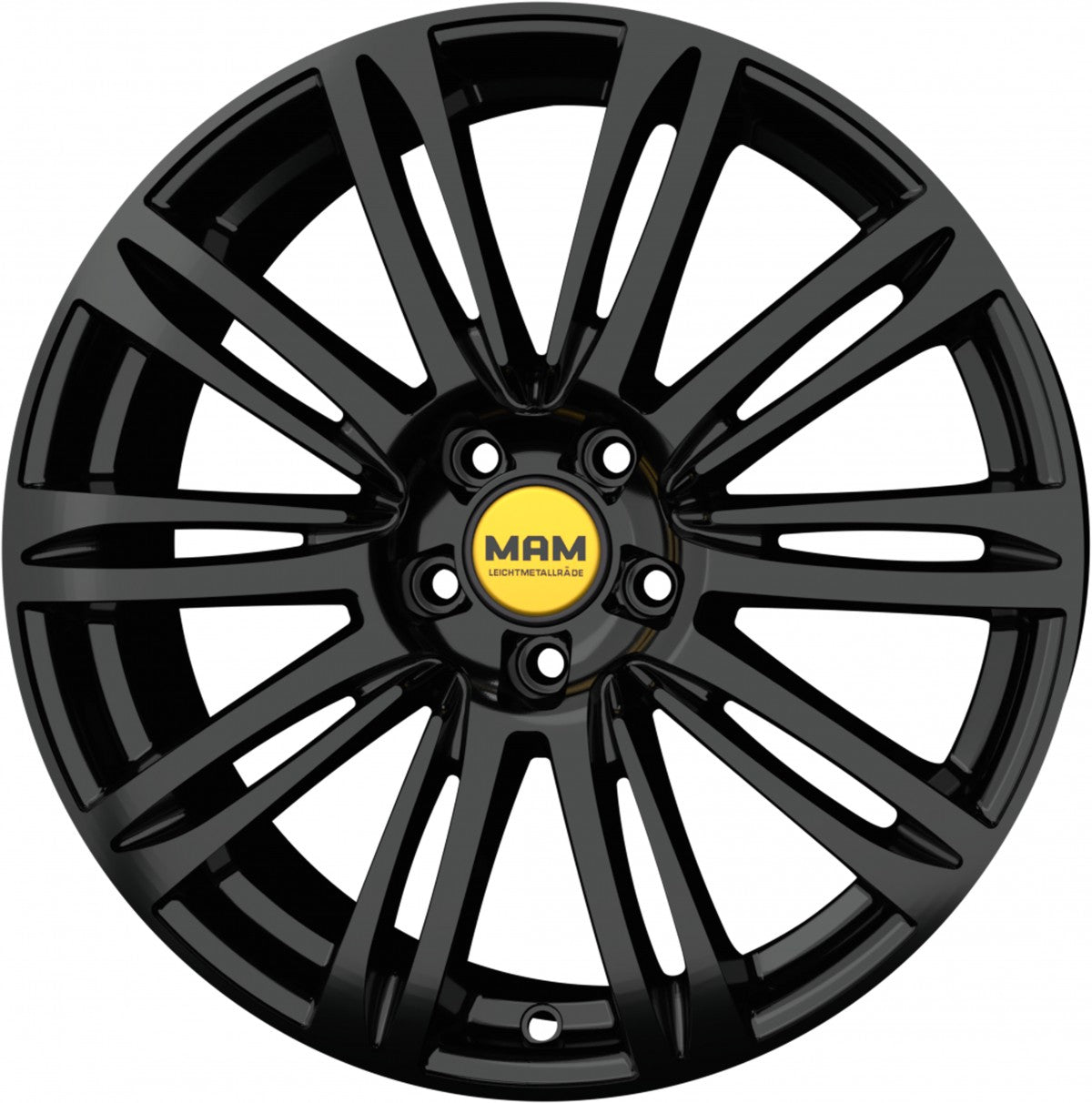 MAM A4 black painted 7.5x17 ET45 - LK5/112 ML66.6