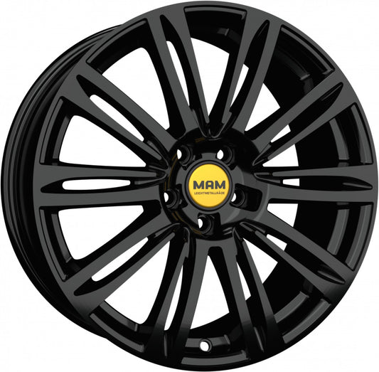 MAM A4 black painted 7.5x17 ET38 - LK5/114.3 ML72.6