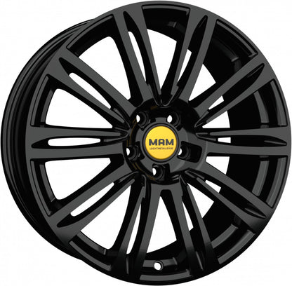 MAM A4 black painted 7.5x17 ET40 - LK5/115 ML70.2