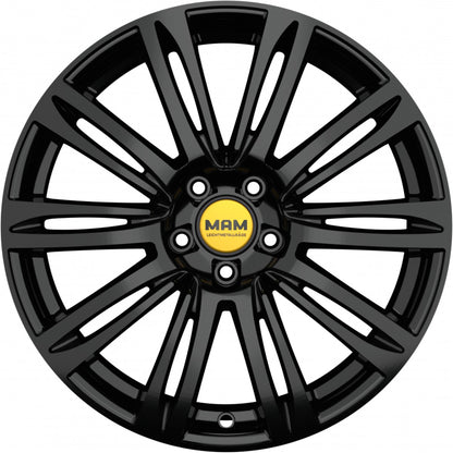 MAM A4 black painted 7.5x17 ET40 - LK5/115 ML70.2