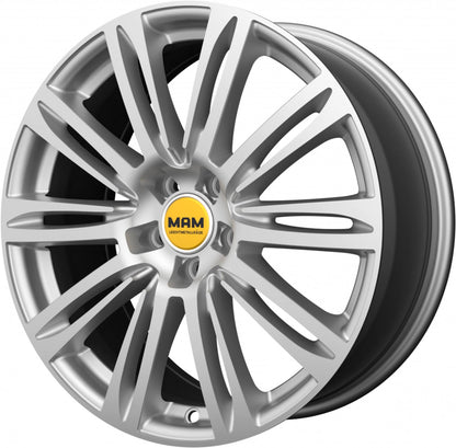 MAM A4 silver painted 8x18 ET35 - LK5/112 ML66.5