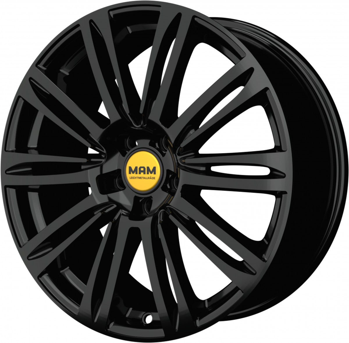 MAM A4 black painted 8x18 ET50 - LK5/112 ML66.5