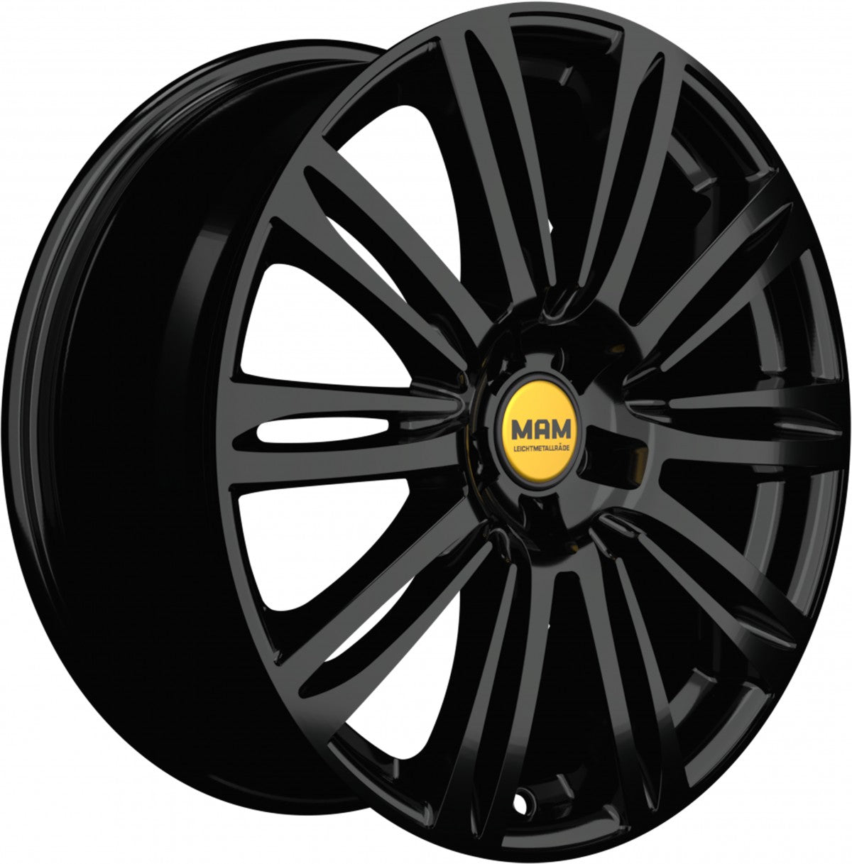 MAM A4 black painted 8x19 ET45 - LK5/112 ML66.5