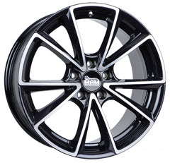 MAM A5 black front polish Alufelge 8x19 Zoll ET30 LK 5x112 ML66.6